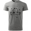 Súhvezdie - Libra - Váhy - Klasické pánske tričko vyššej gramáže - 3XL ( Tmavosivý melír )