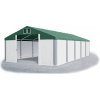 Skladový stan 5x10x2,5m strecha PVC 560g/m2 boky PVC 500g/m2 konštrukcie ZIMA PLUS Šedá Bílá Zelená