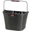 KLICKfix Prútený košík na riadidlá STRUCTURA Čierna