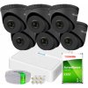 Hilook by Hikvision Súprava pre IP monitoring 5 Mpx 6 kamier IPCAM-T5 BLACK, Rekordér 8ch s PoE - HiLook od Hikvision