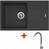 Sinks LINEA 780 Granblack + Elasta nerez/čierna