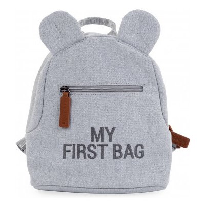 Childhome Detský batoh My First Bag Canvas Grey