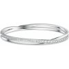 Swarovski Trblietavý pevný náramok TWIST 5572725 S - 5,4 cm