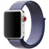 AppleKing nylonový remienok so zapínaním na suchý zips pre Apple Watch Ultra 49mm / 46mm / 45mm / 44mm / 42mm - tmavomodrý - možnosť vrátiť tovar ZADARMO do 30tich dní
