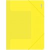 JUNIOR plastová odkladacia mapa s gumičkou, A4, transparentná žltá