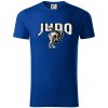 Judo v boji - Tričko z organickej bavlny - XL ( Kráľovská modrá )