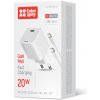 AC Nabíjačka ColorWay GaN Mini 20W PD Port PPS USB-C biela + kábel Lightning (CW-CHS059PDL-WT)