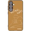 Picasee silikónový čierny obal pre Samsung Galaxy S24 S921B 5G - Wine not