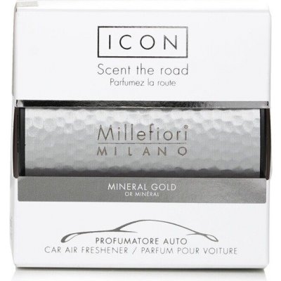 Millefiori Milano Vôňa do auta Icon Metal Shades Mineral Gold 47 g
