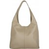TALIANSKE Kožené kabelky cez rameno veľká Talianska Adel taupe