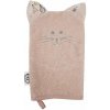 EKO Žinka bavlnená s uškami Cat Rose pink 20x15 cm MY-07-CAT-ROSE-PINK