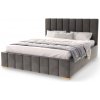 Wilsondo Manželská čalúnená posteľ s úložným priestorom Austin 140x200 - grafit
