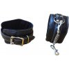 Čierne prešívané putá Zorba Leather