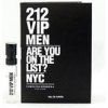 Carolina Herrera 212 VIP Men, Vzorka vone pre mužov