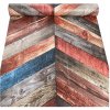 Samolepiace tapety 45 cm x 10 m IMPOL TRADE 9314 drevo Chevron s farebnou patinou Samolepiace tapety