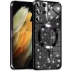 Techsuit Luxury Glitter MagSafe puzdro pre Samsung Galaxy S21 Ultra 5G – čierne KF2325058