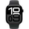 Apple Watch Series 10 46 mm klavírne čierny hliník s čierny športovým remienkom M/L MWWQ3QC/A