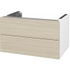 Dreja Doplnková skrinka pod dosku DSD SZZ2 70 (výška 40 cm) - N01 Biela lesk / D04 Dub