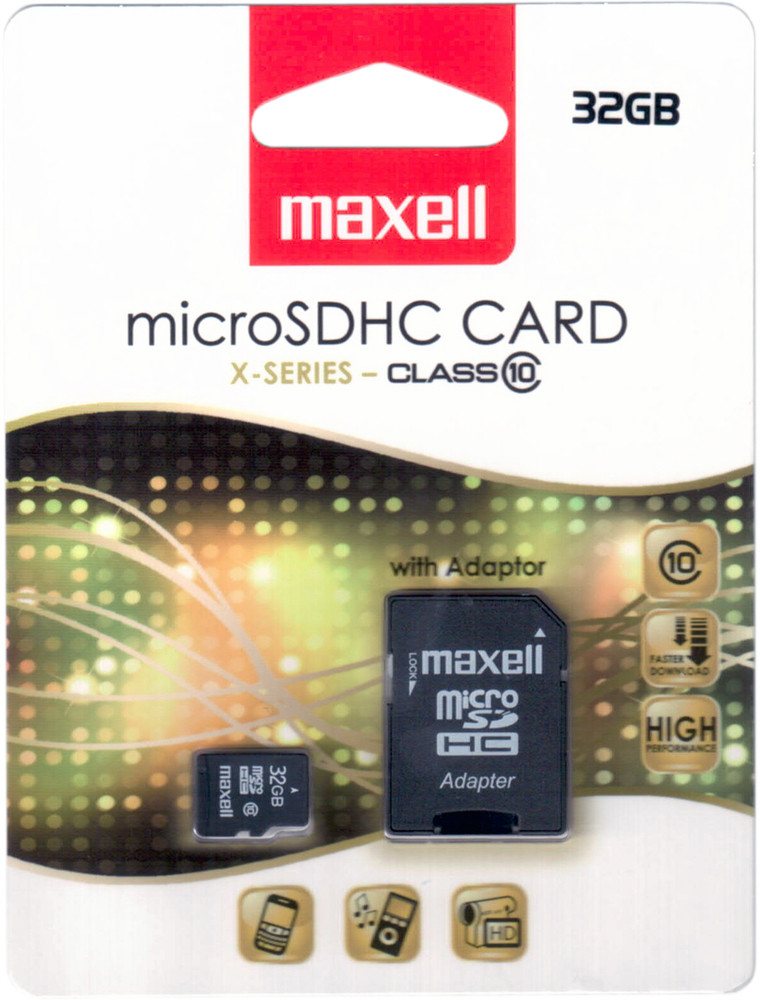 Maxell microSDHC 32GB class 10 + adapter 854718
