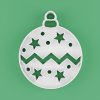 Formička - Vianočná guľa s hviezdičkami - S naznačením