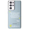 Picasee silikónový prehľadný obal pre Samsung Galaxy S21 Ultra 5G G998B - Kazma - MŮŽETE DOKÁZAT, CO BUDETE CHTÍT