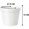 Kinekus Kvetináč UH o180mm výška 160mm biely /40/ K35 30889