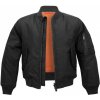 BRANDIT Detská bunda MA1 Jacket Čierna Veľkosť: 146/152