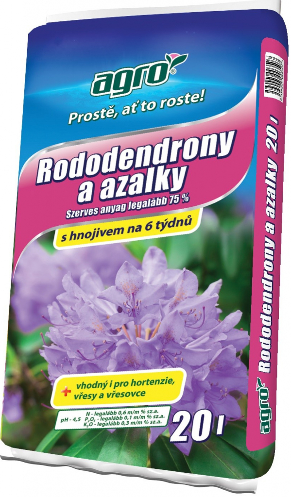 Agro CS Substrát na azalky a rododendróny 20 l