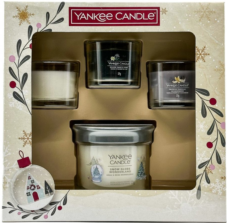 Yankee Candle Snow Globe Wonderland - Snow Globe Wonderland 121 g + Smoked  Vanilla + Silver Sage & Pine + White Spruce & Grapefruit 3 x 37 g od 16,43  € - Heureka.sk