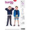 Strih Burda 9292 - Detské tepláky, kraťasy (v angličtine)