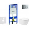 Geberit Duofix - Set predstenovej inštalácie, klozetu Oudee Vortex a dosky softclose, tlačidlo Sigma01, lesklý chróm SANI11CA1146