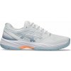 Dámska obuv na badminton/squash Asics Gel-Court Hunter 3 - white/grey blue - Biely (42,5)