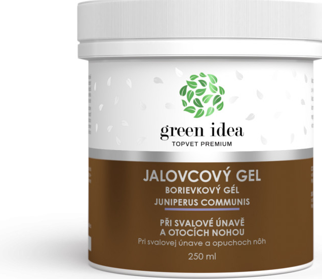 Green Idea jalovcový masážny gél při svalové únave 250 ml