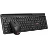 C-TECH Quallis, bezdrátový set, černý, USB - CZ/SK WLKMC-05B (WLKMC-05B)