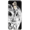 Silikónové puzdro iSaprio - BW Owl - Huawei Mate 20 Lite