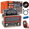 Retro FM solárne rádio Bluetooth Prenosné na kuchynské batérie Anténa USB-C