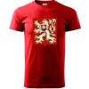 Znak ČSR - Československá republika (1948–1960) - Klasické pánske tričko vyššej gramáže - 4XL ( Červená )