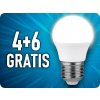 V-TAC E27 LED žiarovka 5.5W, 470lm, SAMSUNG chip, G45, 4+6 Studená biela 6400K