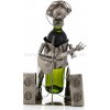 97693 Kovový stojan na víno, motív hudobník