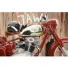 Obraz - Jawa 500 OHC - dřevo (plátno 90x60 cm)