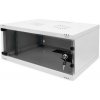 DIGITUS DN-38010 Nástenná skriňa 4U, SOHO, nemontovaná 241x540x400 mm, celosklenené predné dvere, šedá (RAL 7035)