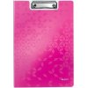 Podložka na písanie, s príklopom, A4, LEITZ Wow, ružová