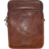 Sendi Design Pánska kožená taška cez rameno RADAN cognac