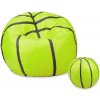 Sedacia vak - lopta basketballový + taburet - zelený