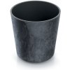 PROSPERPLAST Kvetináč URBI ROUND EFFECT 30cm antracit