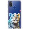 Odolné silikónové puzdro iSaprio - Leopard With Butterfly - Samsung Galaxy M21