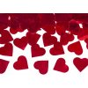Vystrelovacie konfety červené srdcia 80cm