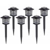 Gardlov 25421 Záhradné solárne lampy, 37 cm, IP44, 6 ks