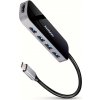 AXAGON HMC-6H4A, USB 3.2 Gen 1 hub, porty 4x USB-A, HDMI 4k/30Hz, PD 100W, kábel USB-C 20cm
