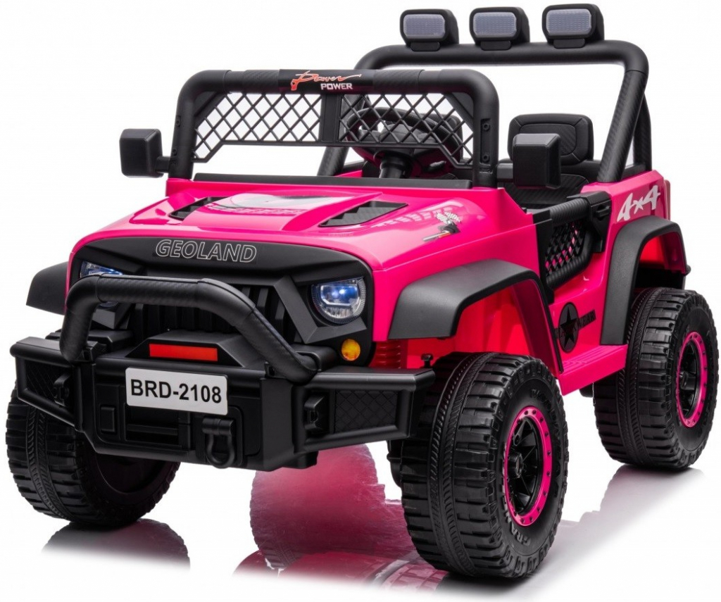 Mamido Elektrické autíčko jeep Geoland Power 2x200W ružová
